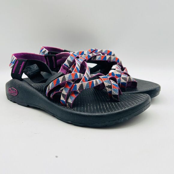 Chaco Sandals Womens 6 Purple Black ZX2 Hiking Trekking Outdoor Strappy Shoes - Picture 3 of 11